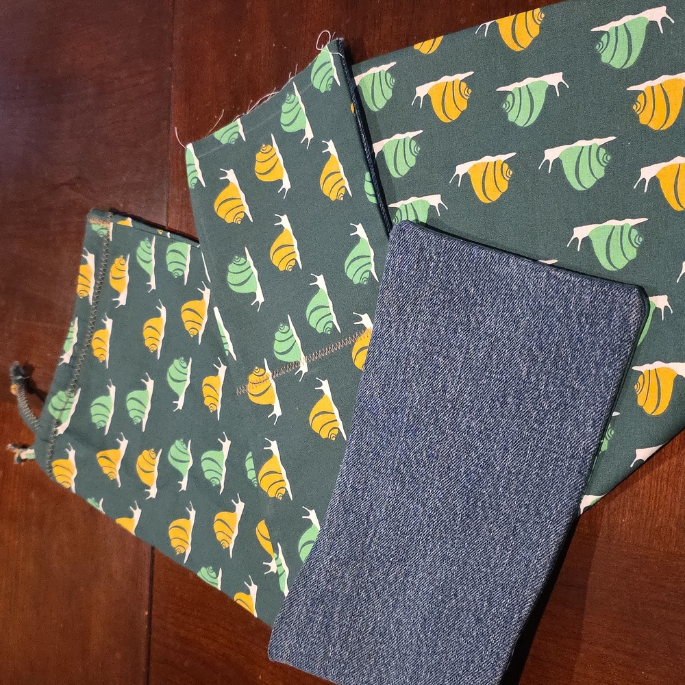 Upcycled Heat Pad/Wrap W Bag/Sleeve (Snails) Scented You Pick Microwave